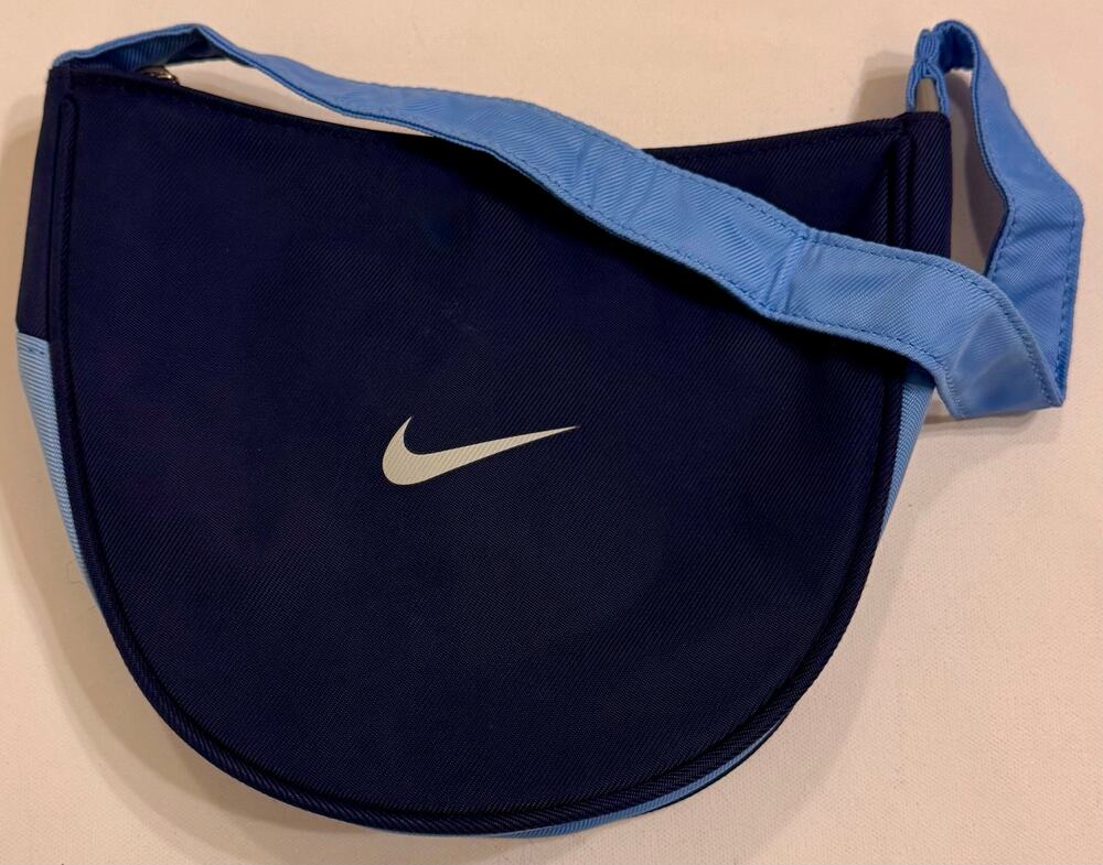 90s Nike Shoulder Bag w/ Snap Back/Detachable Strap Blue Logo